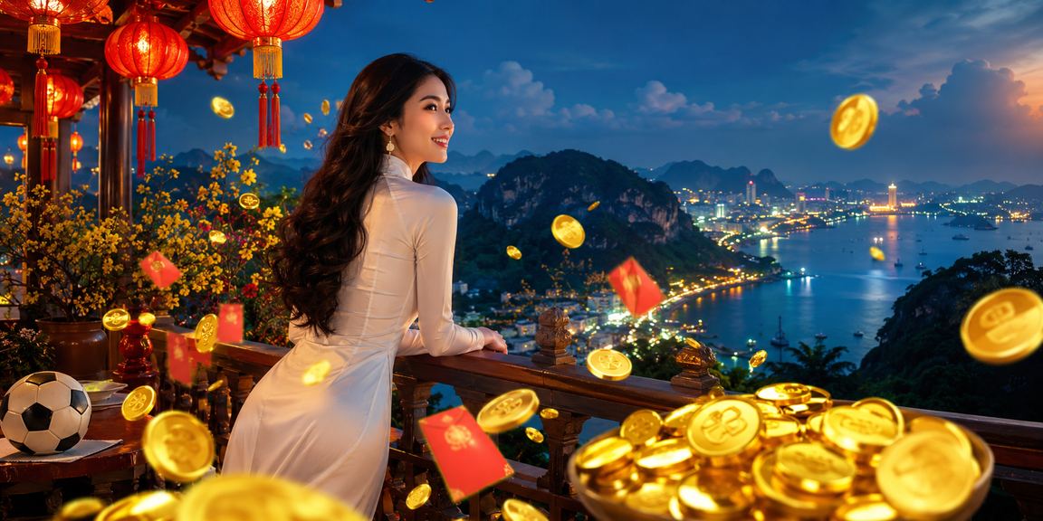 Người dùng theo dõi cá cược bóng đá đêm tại Ninh Bình với đèn lồng rực rỡ